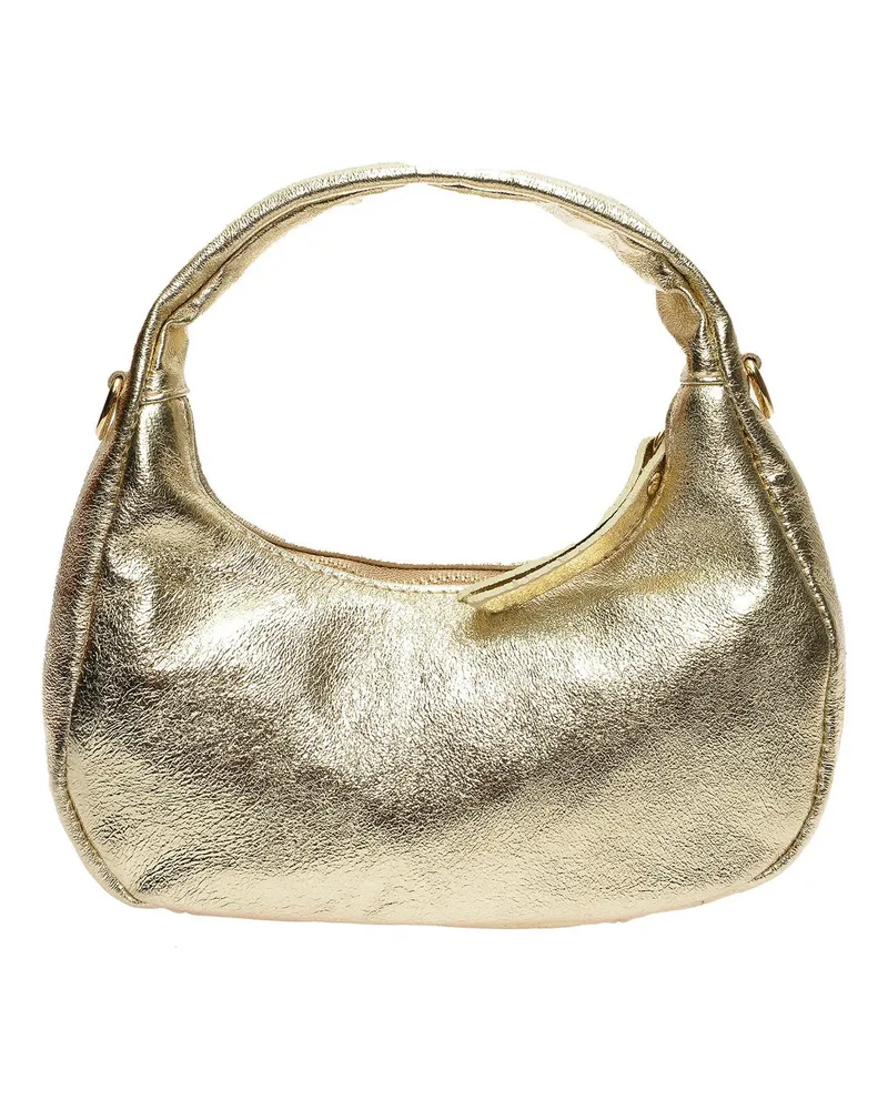 Anna Luchini Gold Rindsledertasche Gold