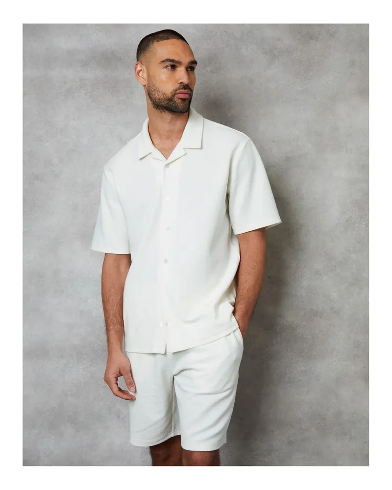 Threadbare Embley" Hemd für Herren, leger (Weiß Weiß