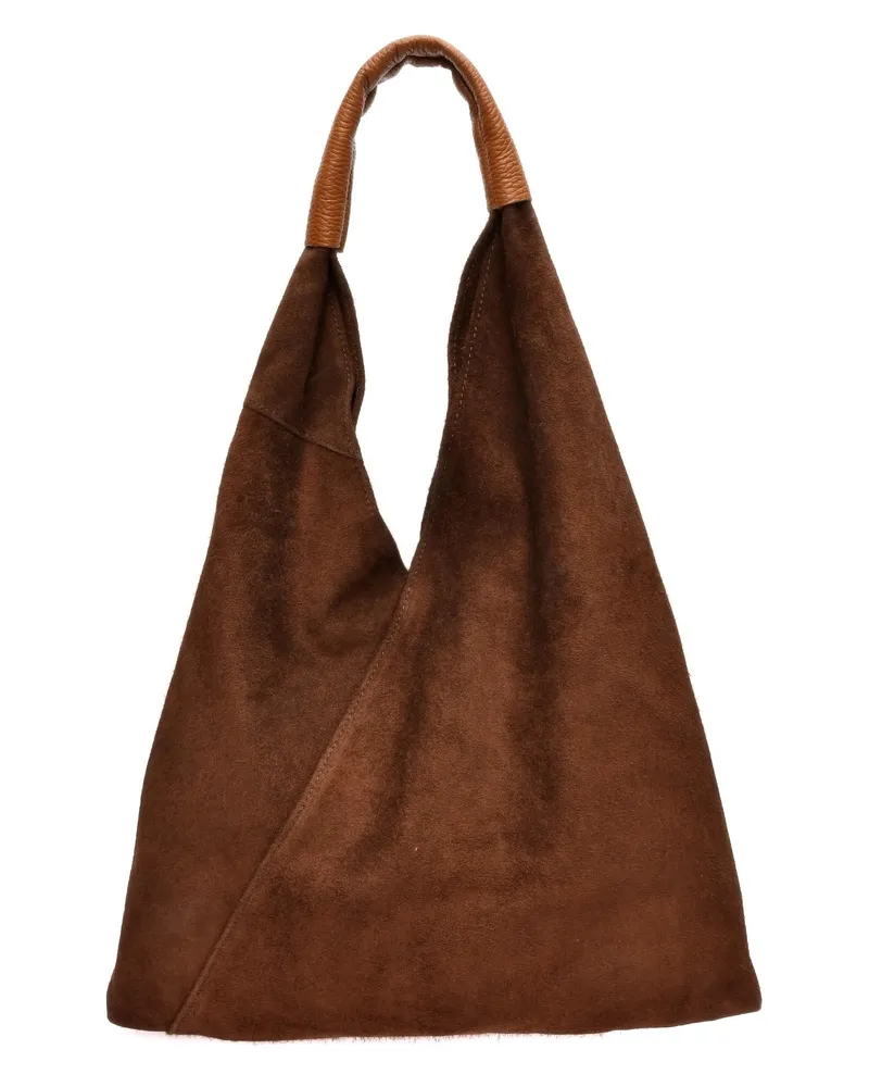 Anna Luchini Kastanienbraun Rindsledertasche Dunkelbraun