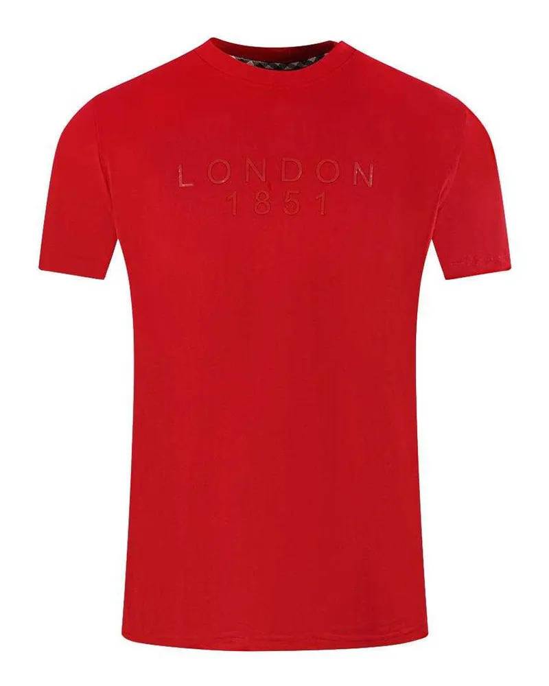 Aquascutum London 1851" T-Shirt für Herren, verklebt (Rot Rot