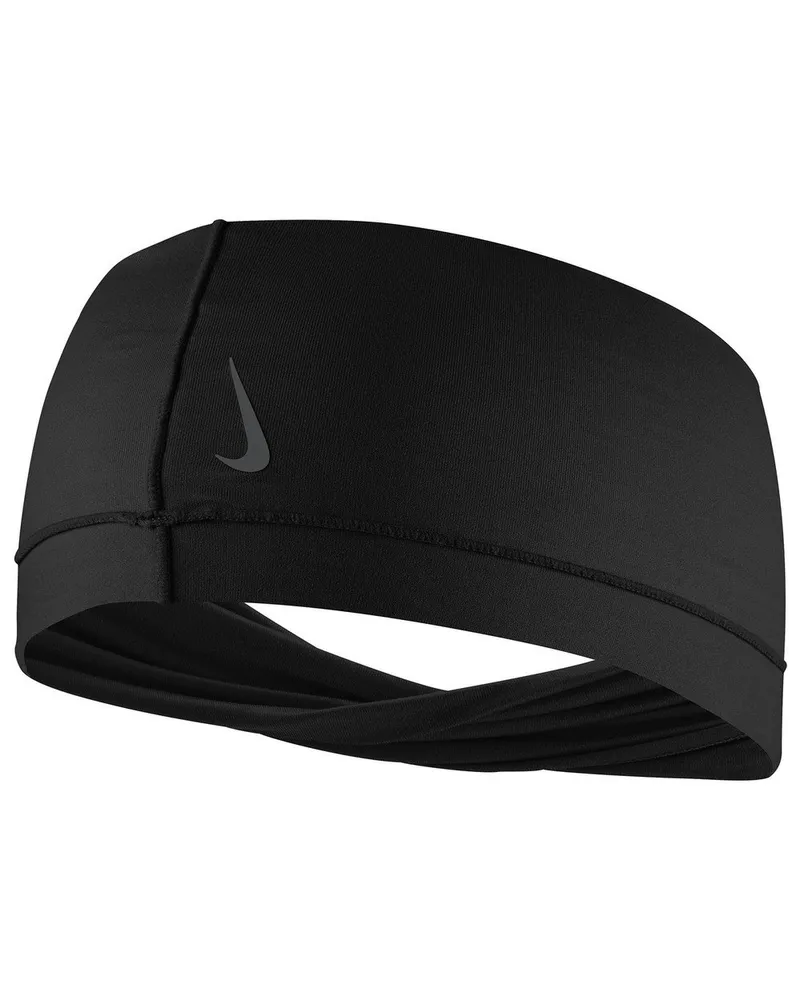 Nike Womens/Ladies Twisted Wide Band Yoga Stirnband (Schwarz/Anthrazit Schwarz