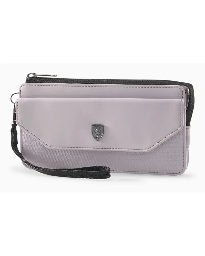 Puma Scuderia Ferrari Grey Leder Womens Wallet 053855 02 Grau