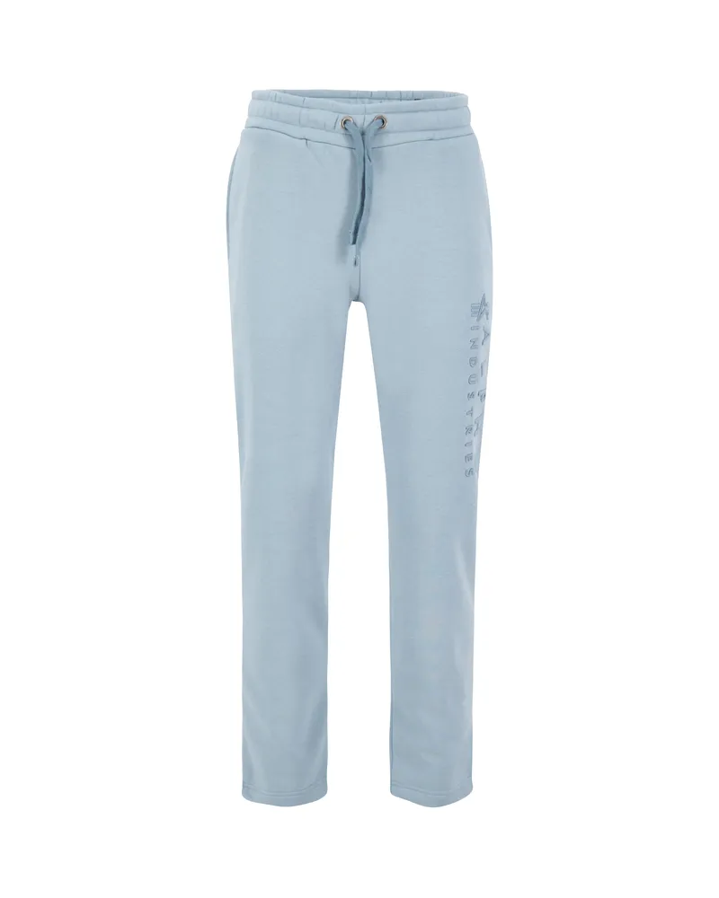 Alpha Industries Embroidery Jogger Blau