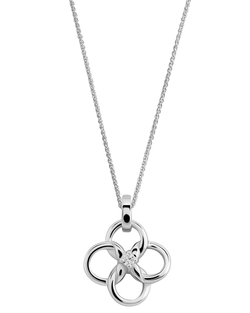 Orphelia Aida' Damen-Kette mit Anhänger aus 925er Sterlingsilber – Silber ZH-7472 Silber