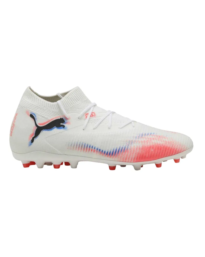 Puma Future 8 Match" Fußballschuhe mit festem Boden für Herren, Flach (Puma Weiß Weiß