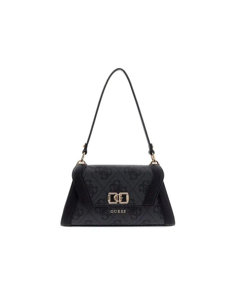 Guess Schultertasche Kohle-Logo Dunkelgrau