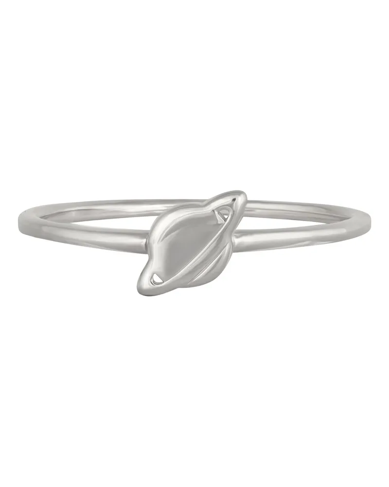 cai Ring 925 Sterling Silber rhodiniert Planet Saturn Silber