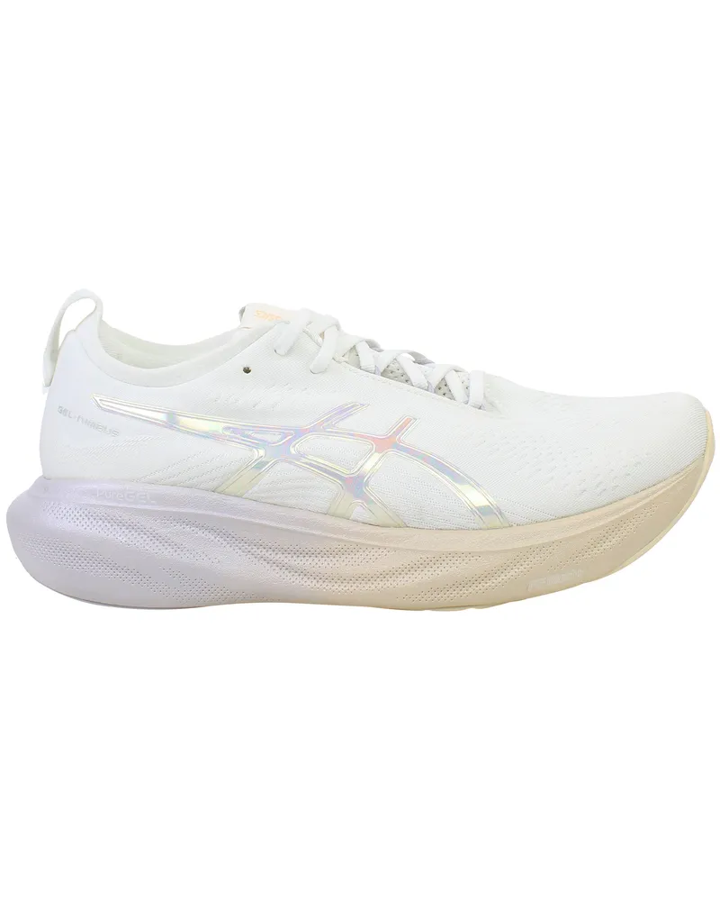 Asics Gel-Nimbus 25 Jubiläum Damen Weiße Laufschuhe Weiß
