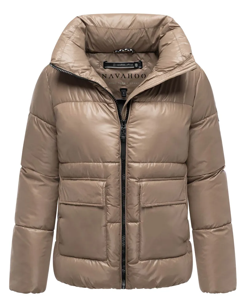 NAVAHOO Gesteppte Damen-Winterjacke „Eispracht", warm und funktional - Grau Grau
