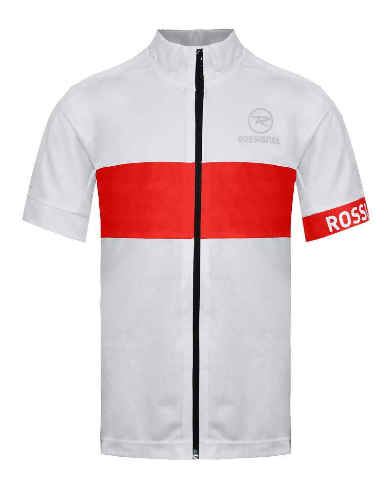 Rossignol Kurzarm Zip Up White/Red Womens Classic T-Shirt rlewy13 389 Weiß