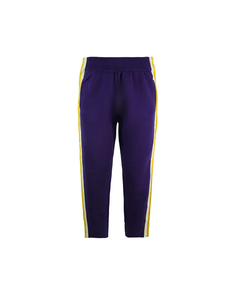 Mitchell & Ness x Clot la lakers stricken sich aufwärmen Männerstreckenhosen Marineblau