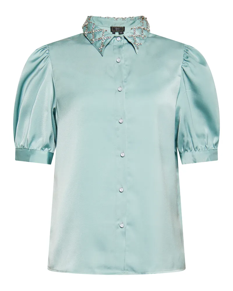 FAINA Hemdbluse Damen Minze Mintgrün