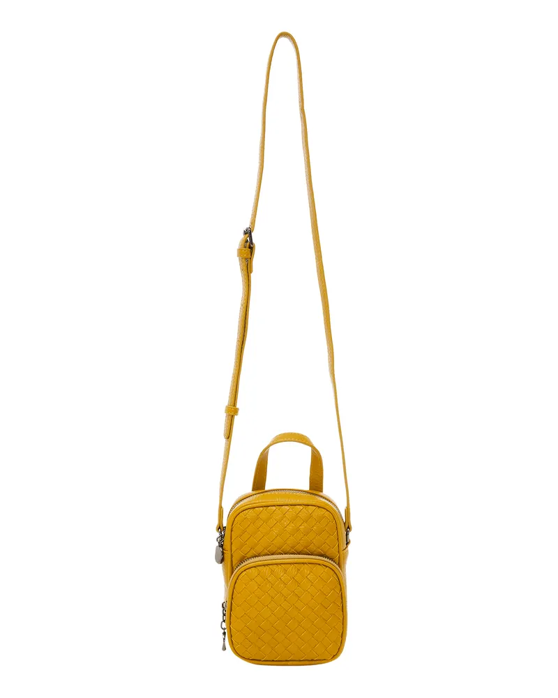 Usha Schultertaschen Damen senf Senfgelb