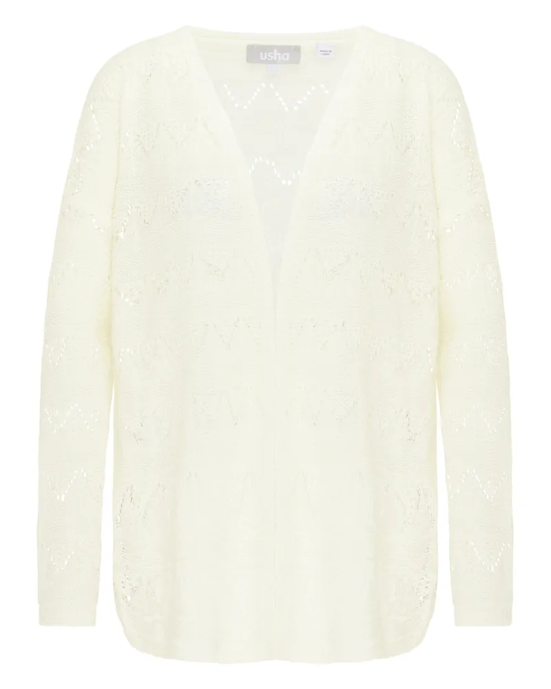 Usha Strickjacke Damen weiss Weiß