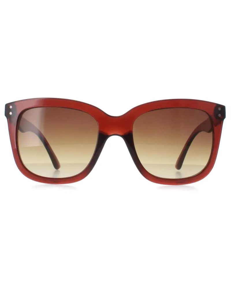 Calvin Klein CK22550S 210 transparente braune Sonnenbrille mit Farbverlauf Braun