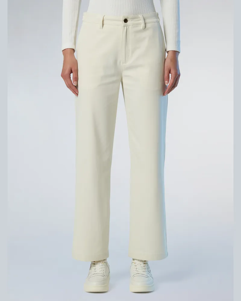North Sails Hose aus Twill Weites Bein Elfenbein
