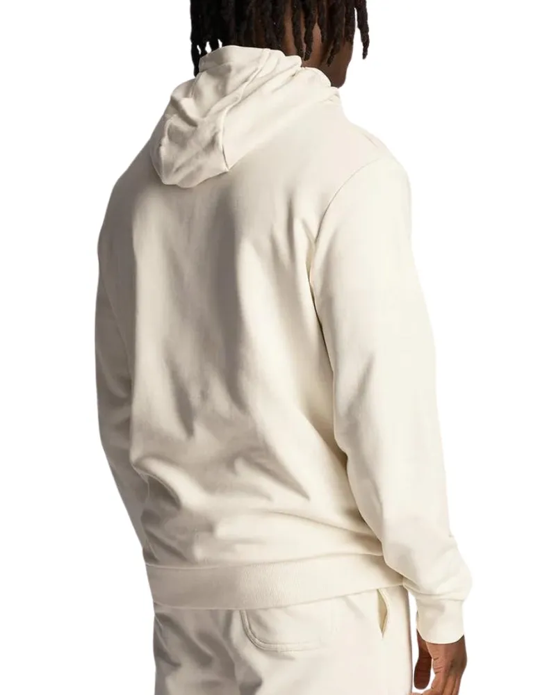 Lyle & Scott Club Emblem Kreide-Hoodie Wollweiß