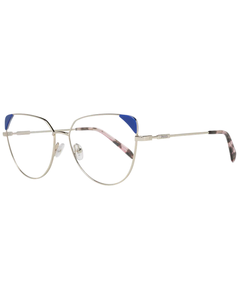 Emilio Pucci Goldfarbene Vollrand-Sonnenbrille aus Metall und Kunststoff Gold