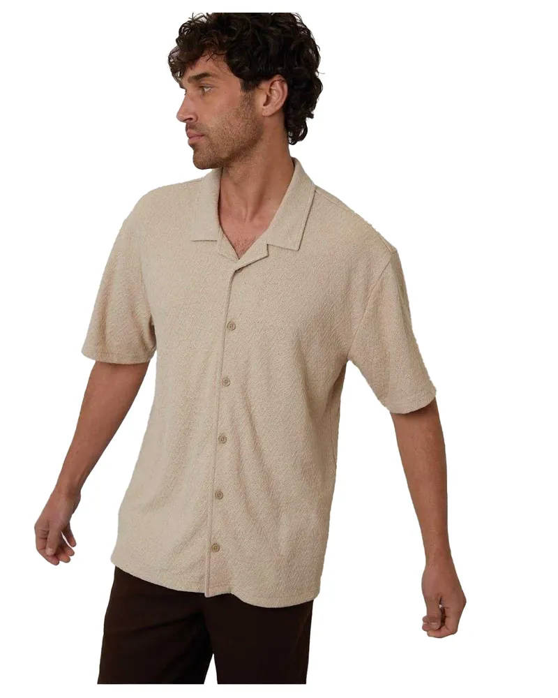 Threadbare Selkirk" Hemd für Herren, leger (Steinfarben Steingrau