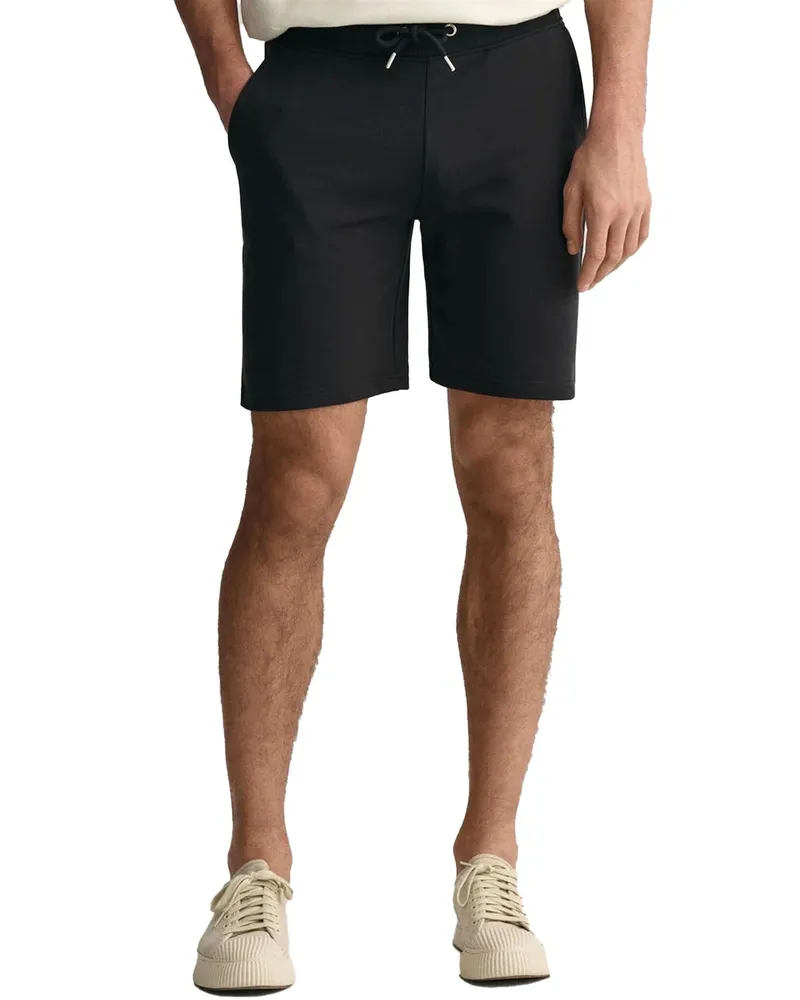 Gant Herren Shield Sweat Shorts Schwarz