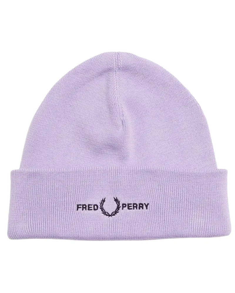Fred Perry Grafik-Logo-Lila-Lila-Mütze Lila