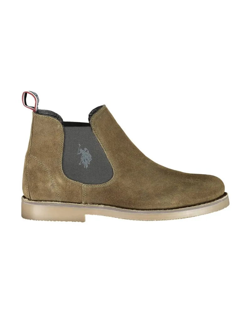 U.S. Polo Assn.  Wildleder Chelsea-Stiefel im lässigen Stil Salbeigrün