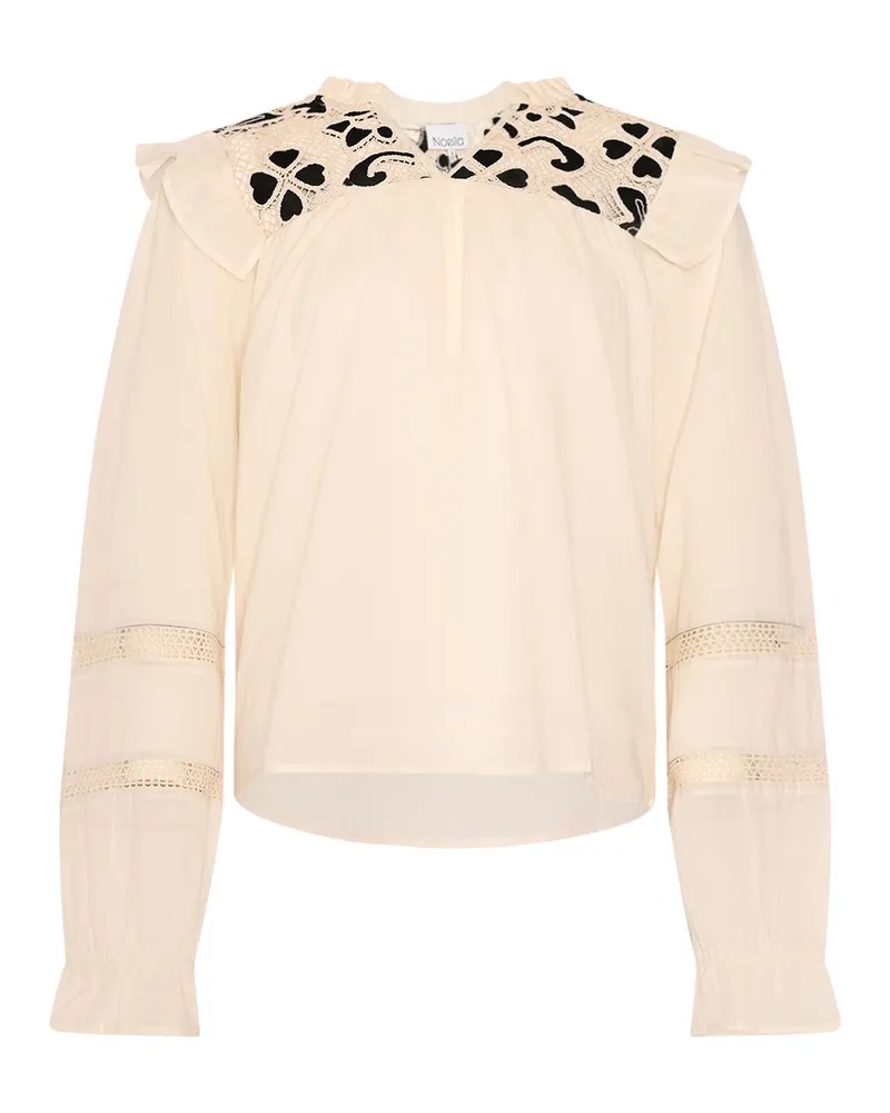 NOELLA Salba Bluse Elfenbein