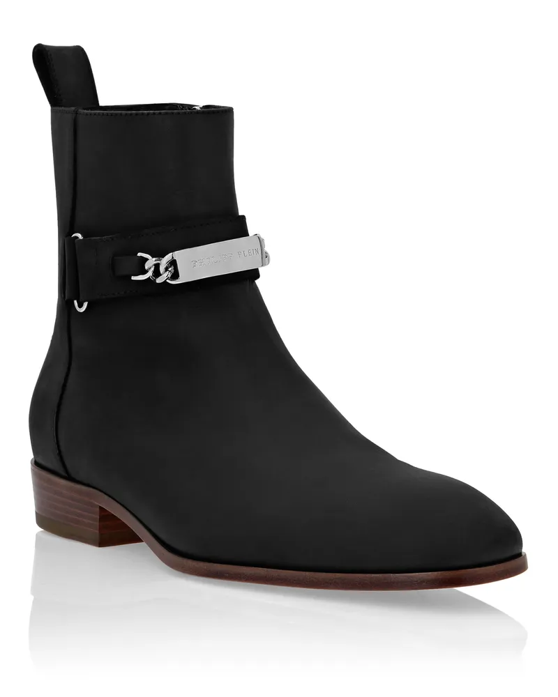 Philipp Plein Stiefel Schwarz