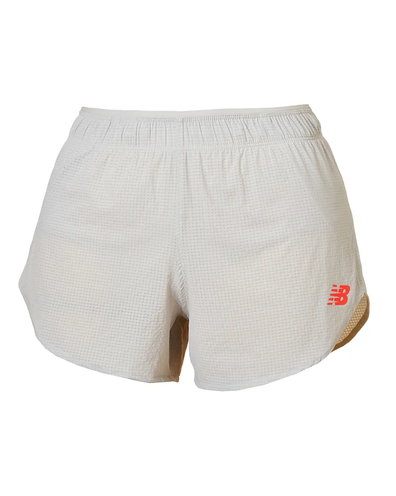 New Balance Race Day" Laufshorts für Damen (Grau/Rot Grau