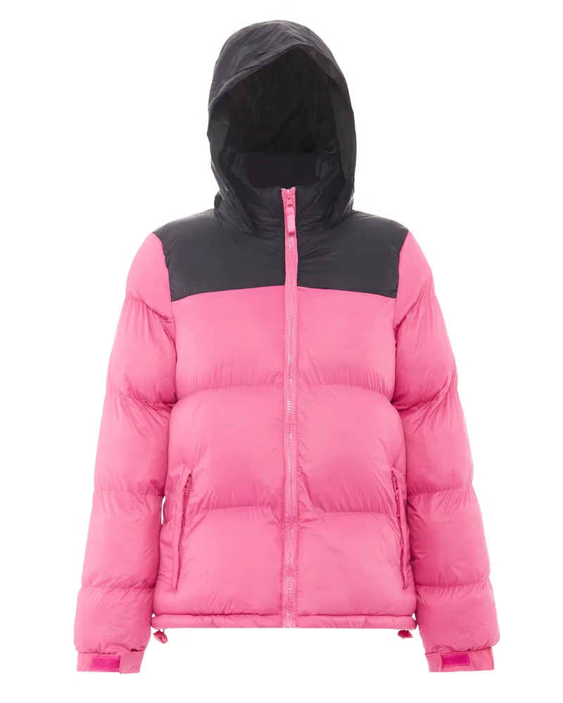My Mo Wattierte Steppjacke Damen rosa schwarz Rosé