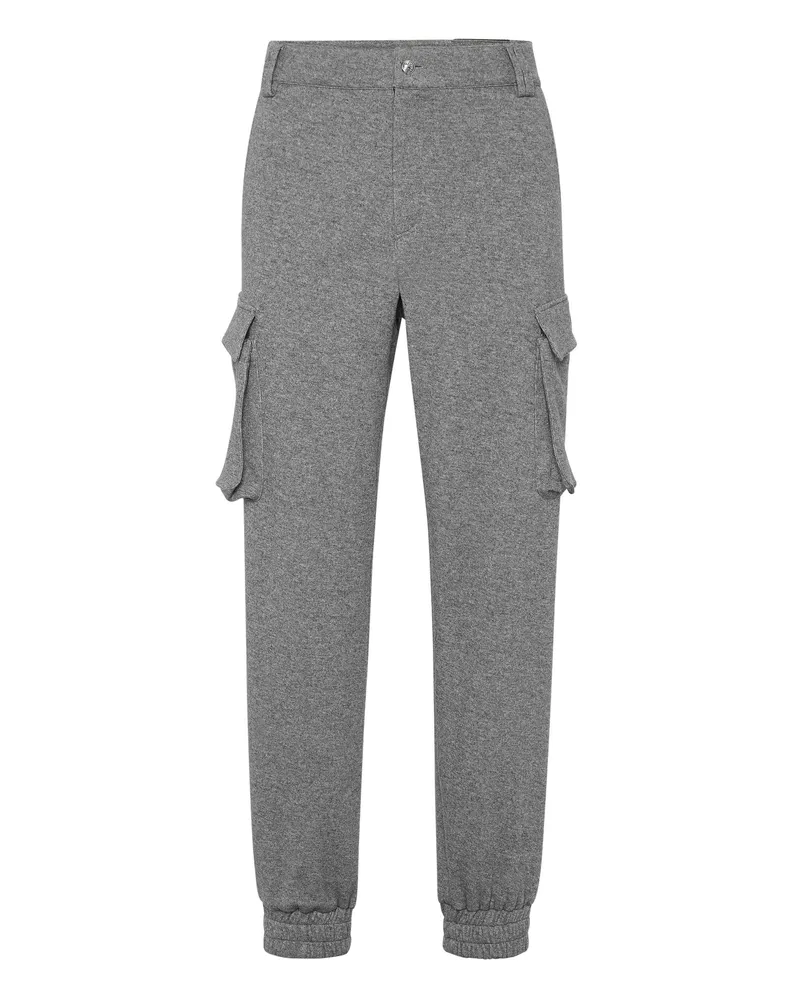 Philipp Plein Kaschmirhose, Cargo-Fit - Grau Grau