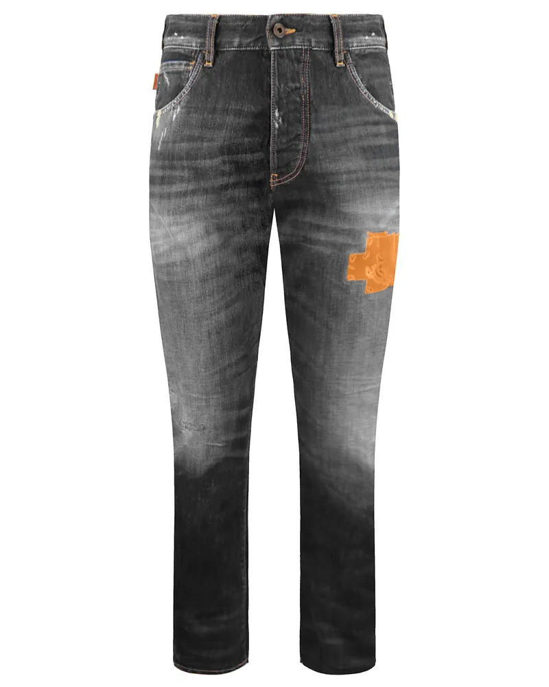 Emporio Armani J06 Slim Fit Herren Distressed Jeans Marineblau