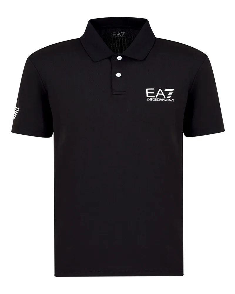 EA7 Poloshirt Schwarz