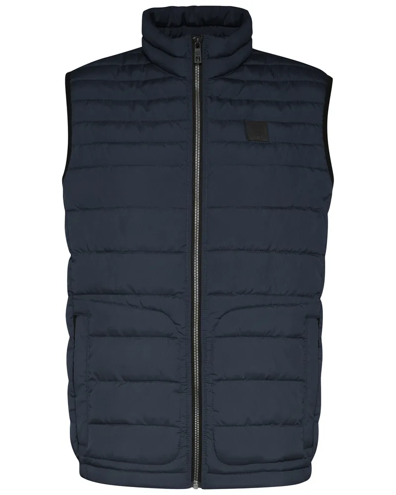 Bugatti Herren Steppweste aus leichter Nylonware Marineblau
