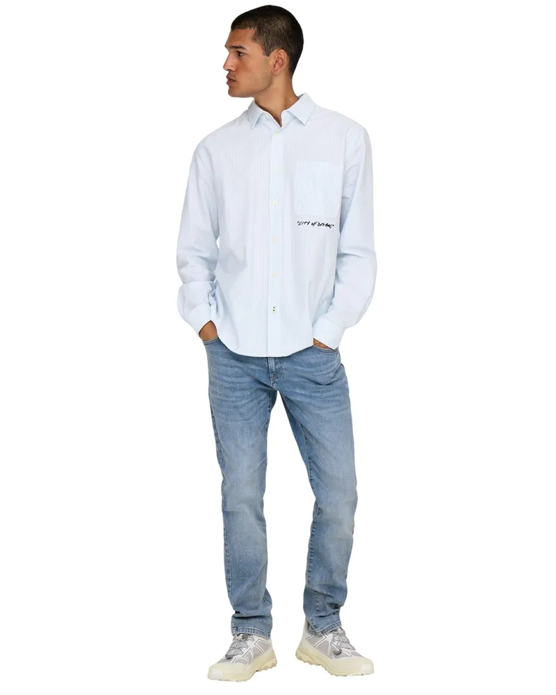 only Jeans für Herren (Blaues Denim Mittelblau