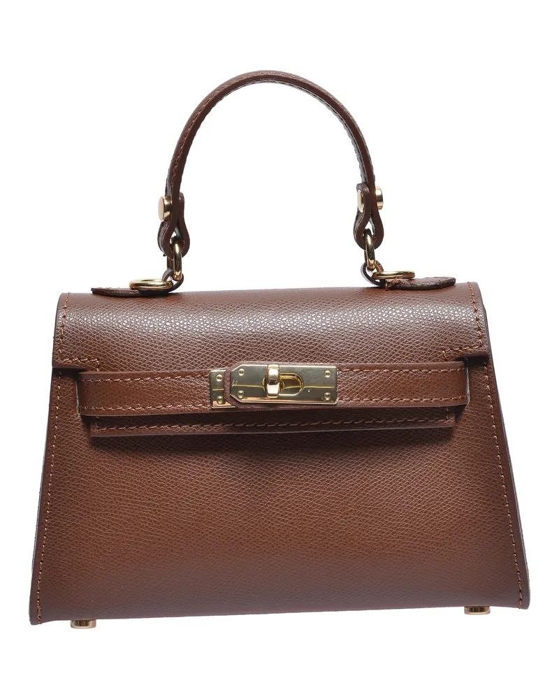 Isabella Rhea BROWN Rindsledertasche Dunkelbraun