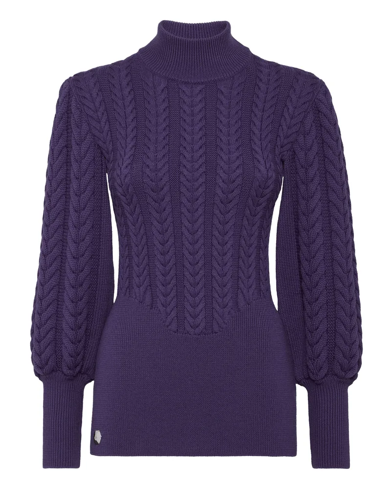Philipp Plein Rollkragenpullover Lila