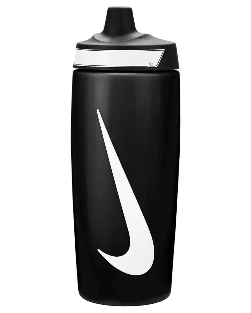 Nike Wasserflasche "Refuel" (Schwarz/Weiß Schwarz