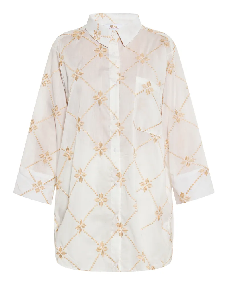Usha Bluse Damen weiss Weiß