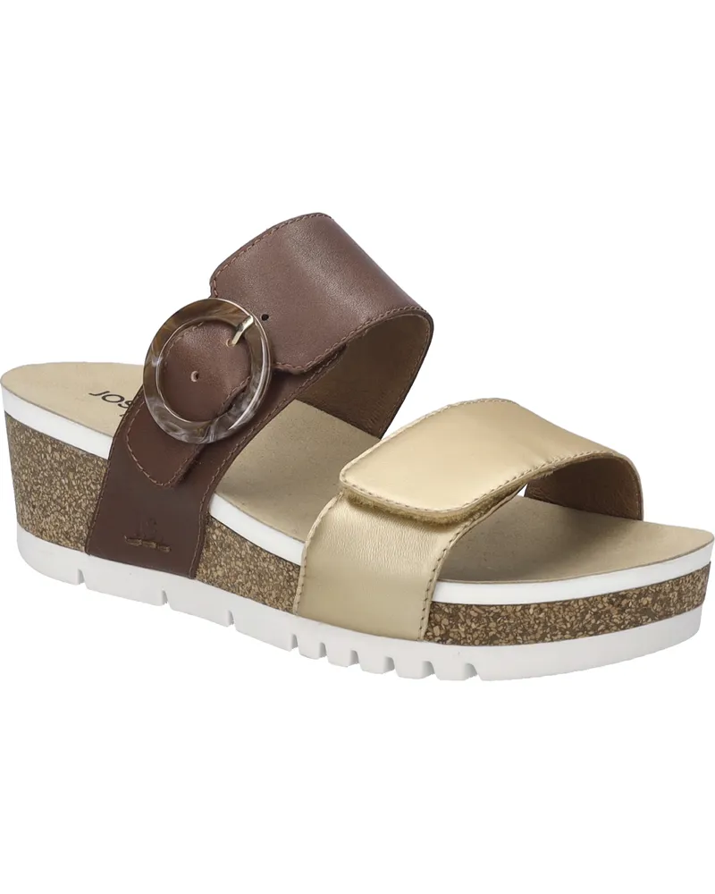 Josef Seibel Damen Sandale Quinn 14 in gold-kombi Gold