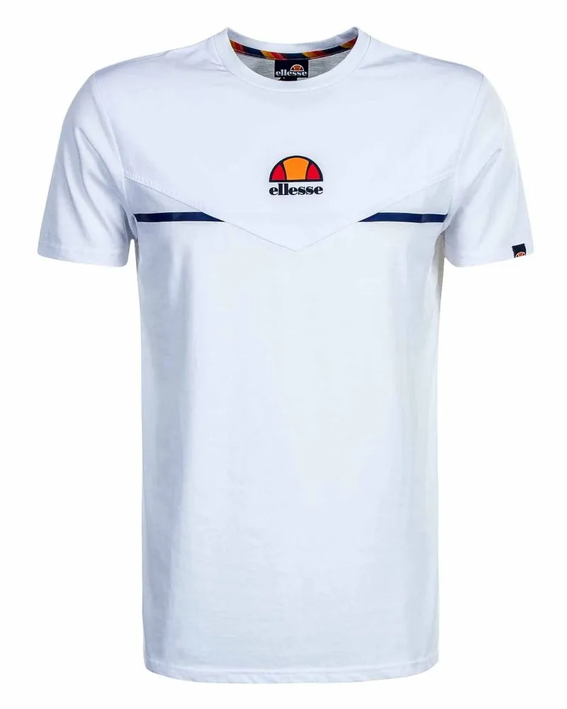 Ellesse Petrograd Mens White T-Shirt Weiß