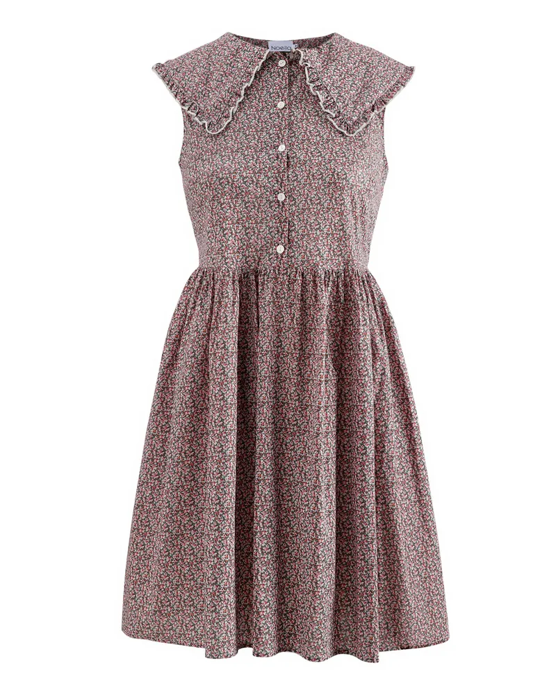 NOELLA Cilla Kleid aus Baumwoll-Popeline - Rosa Rosa