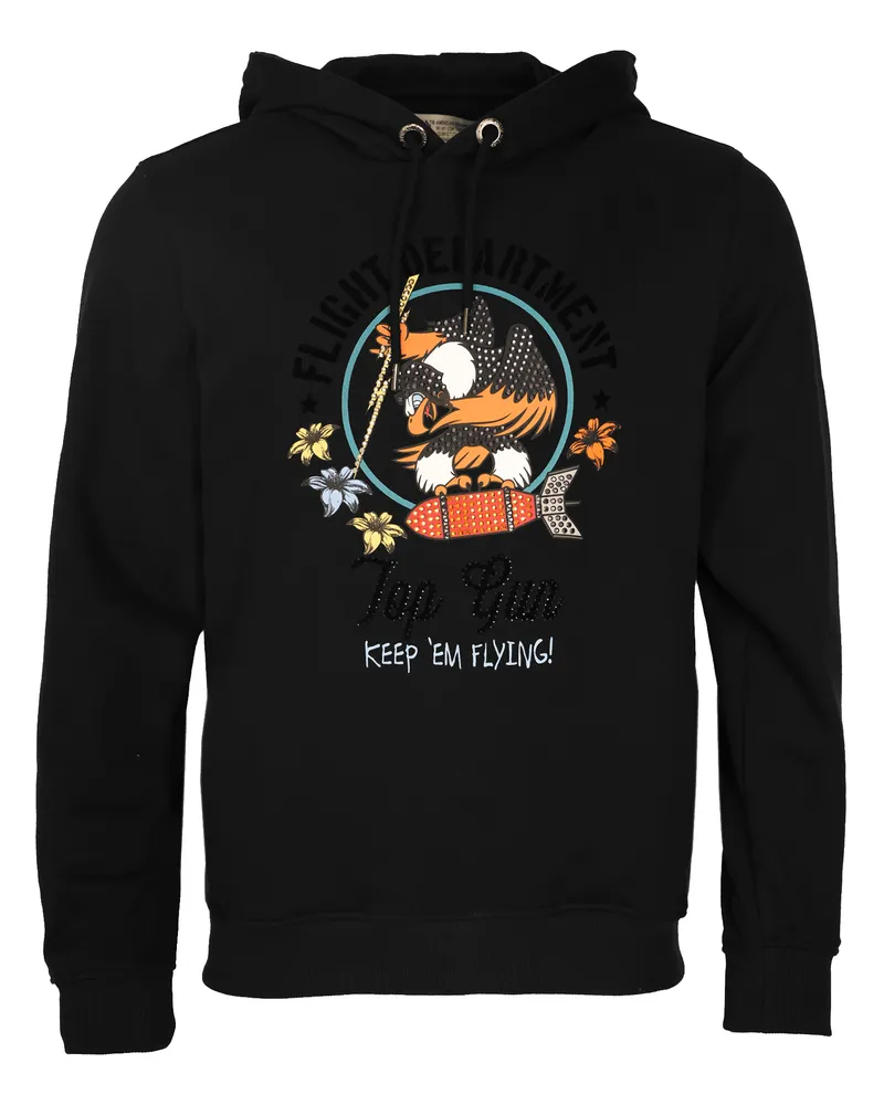Top Gun Hoodie TG22027 Schwarz