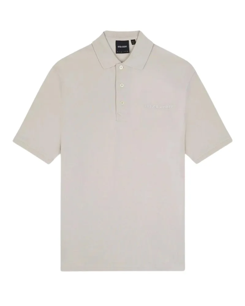 Lyle & Scott schlichtes Cove-Poloshirt mit besticktem Logo Grau