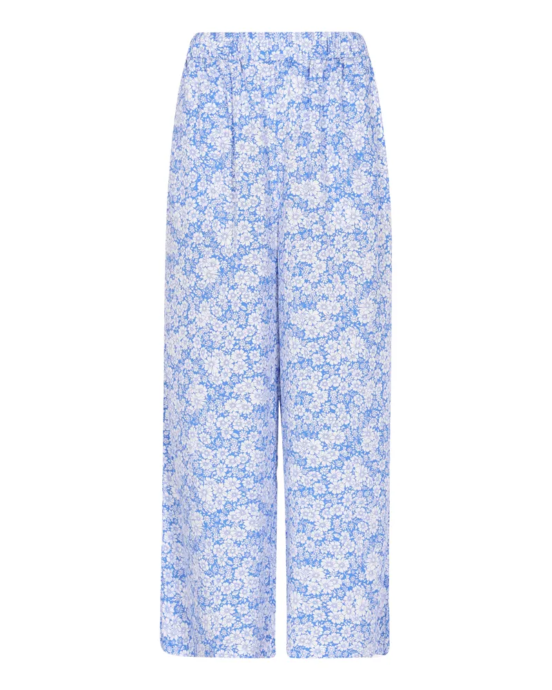 Usha Hose für Damen, leichte Verarbeitung, Regular Fit - Blau/Weiß Blau