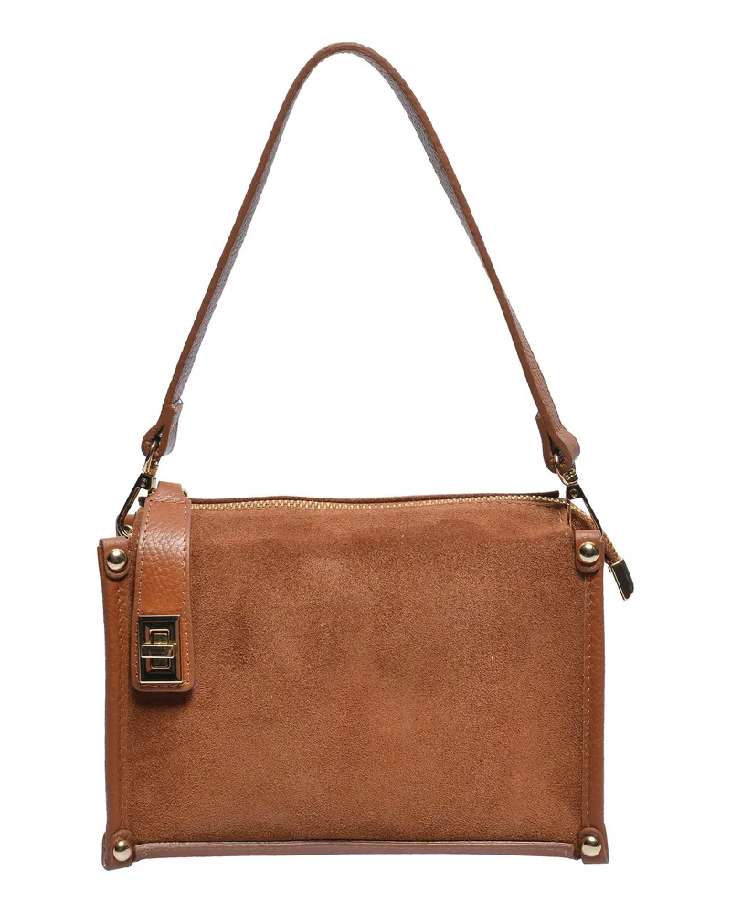 Anna Luchini Braun Rindsledertasche Braun