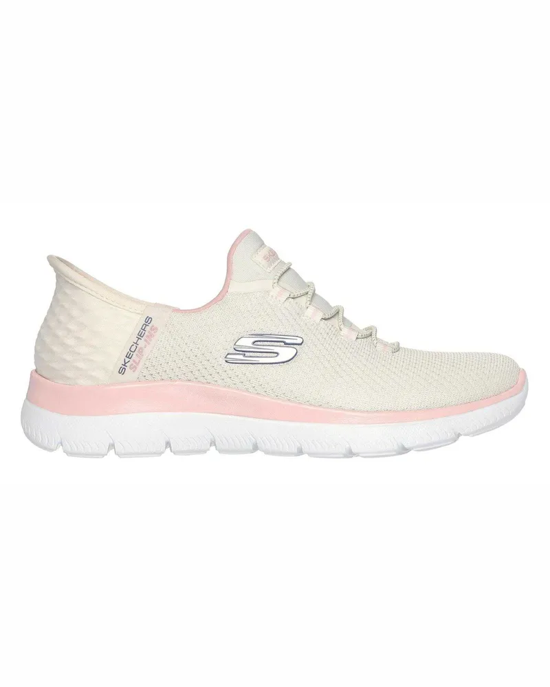Skechers Summits - Diamond Dream" Freizeitschuhe für Herren, Zum Reinschlüpfen (Naturweiß/Pink Wollweiß