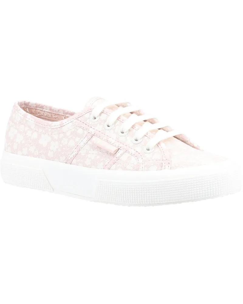 Superga 2750 Print 100% Baumwolle Damen Rosa/Weiß Turnschuhe Rosa