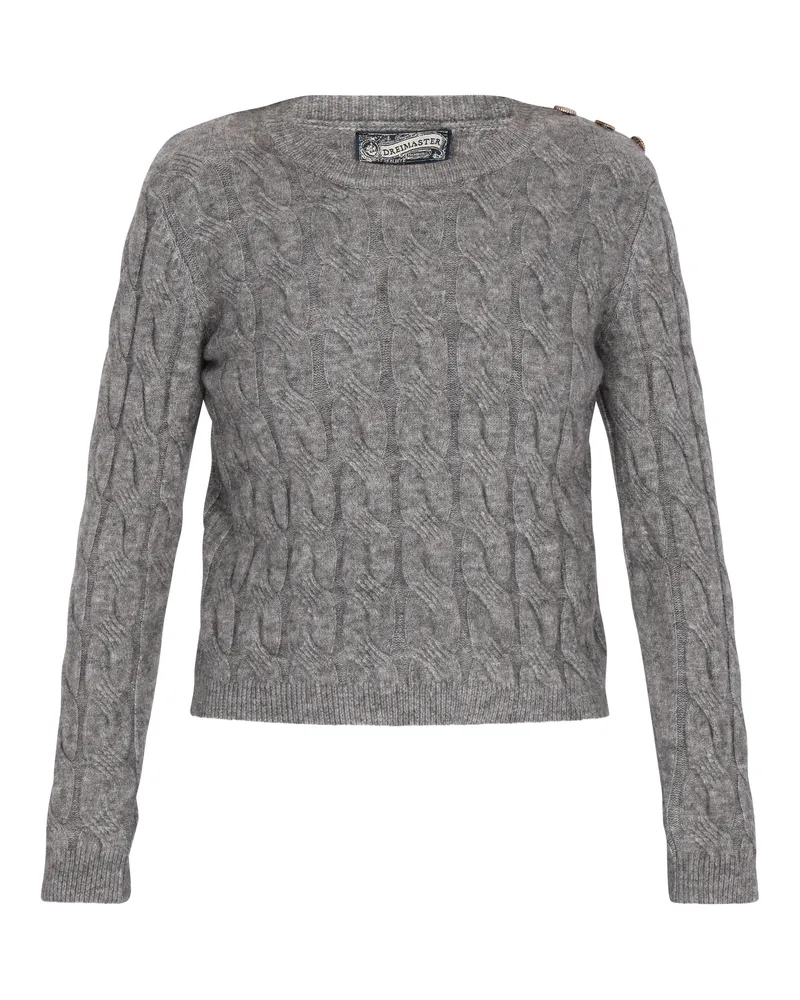 DreiMaster Pullover Damen Grau Melange Grau