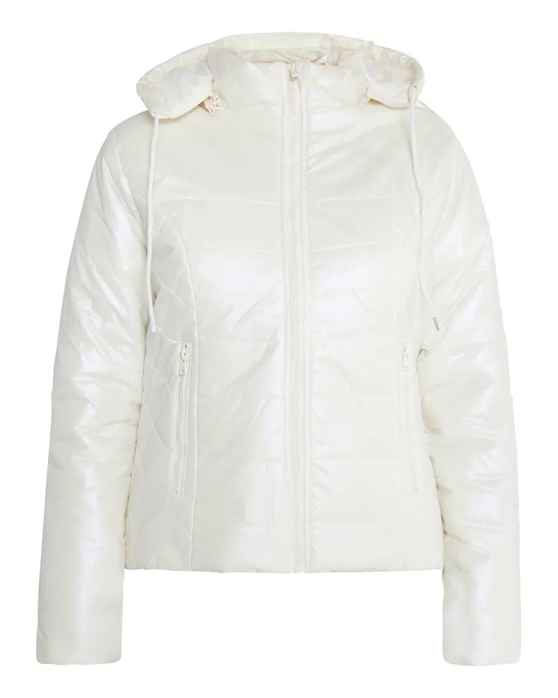 My Mo Winterjacke Damen Wollweiß Wollweiß